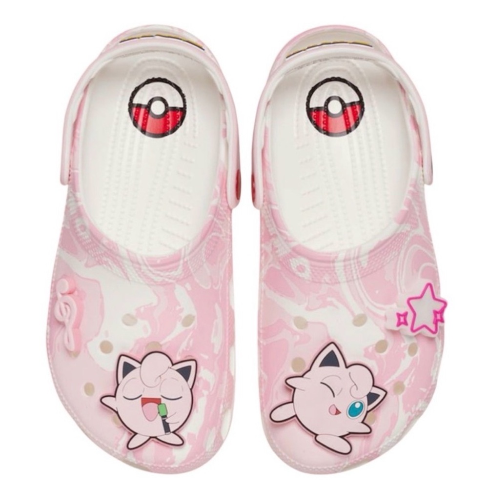 Crocs Pokémon Jigglypuff Classic Clog Light Up Star Men 9 Women 11 NEW WITH TAG